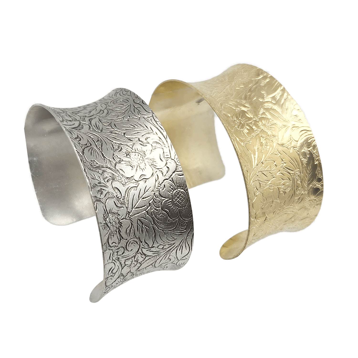 Floral Metal Cuffs - Jewelry - Hello From Portland