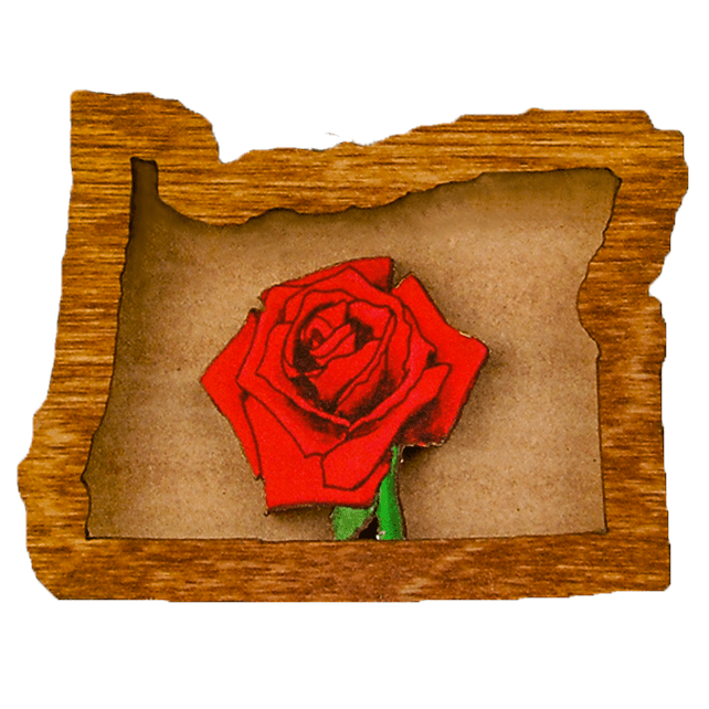 Oregon Wooden Magnet - Magnets - Hello From Portland