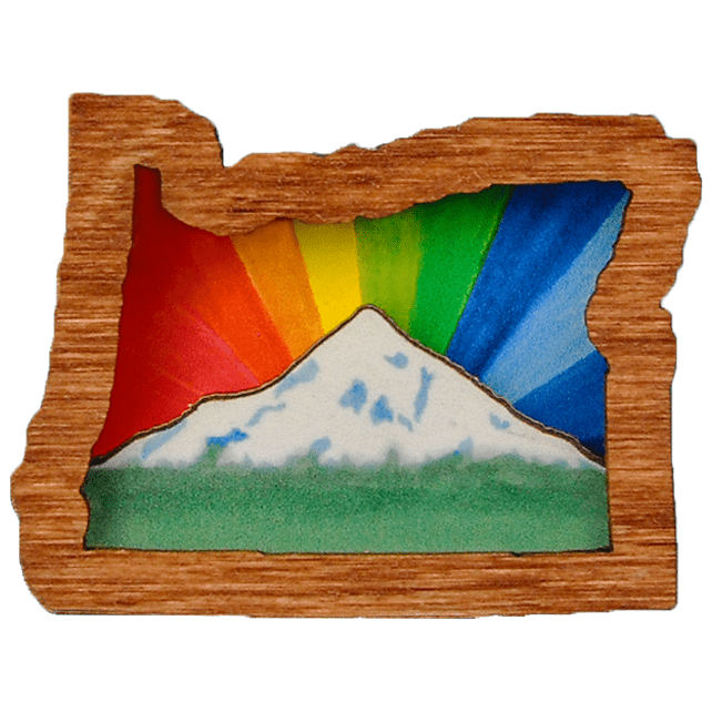Oregon Wooden Magnet - Magnets - Hello From Portland