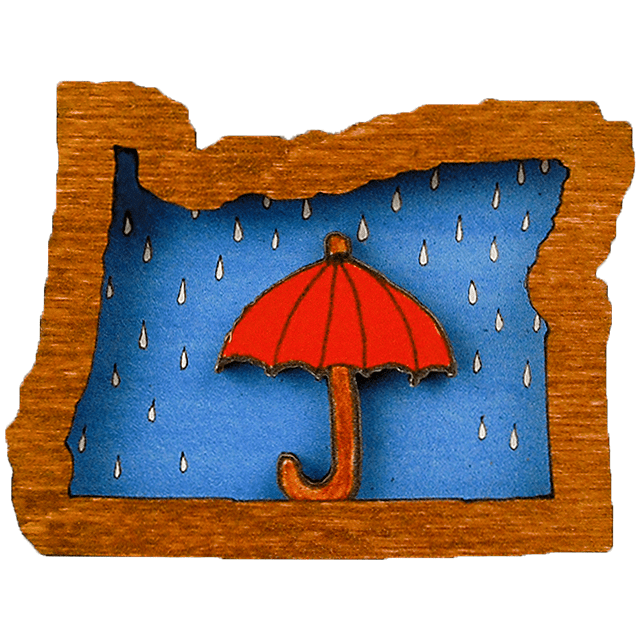 Oregon Wooden Magnet - Magnets - Hello From Portland