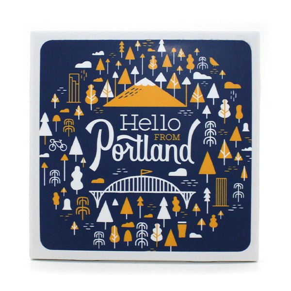 Hello Burst Coaster - Coaster - Hello From Portland