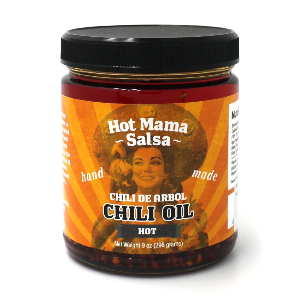 Hot Mama Salsa Chili Oil, Chile de Arbol - Hello From Portland