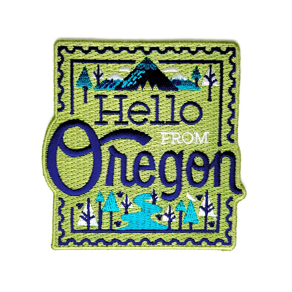 Oregon Stamp Patch - Patches - Hello From Portland