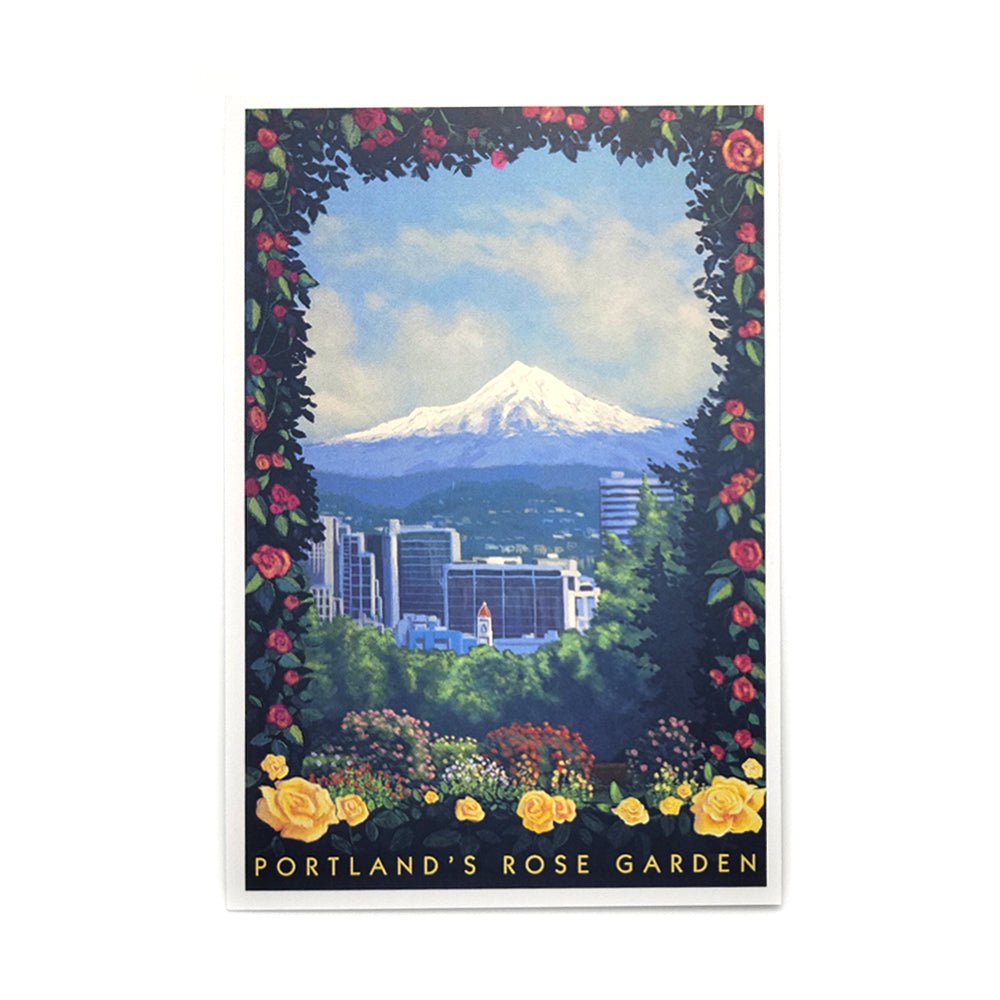 Rose Garden Postcard - Postcards - Hello From Portland