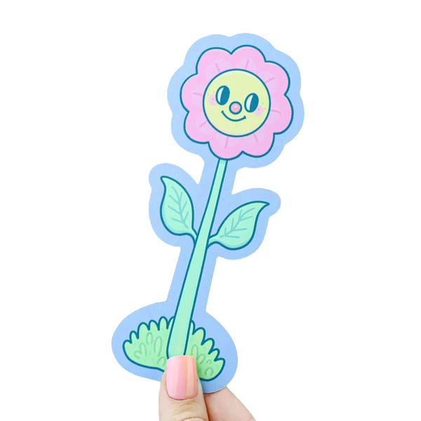 Happy and Sad Flower Bookmark