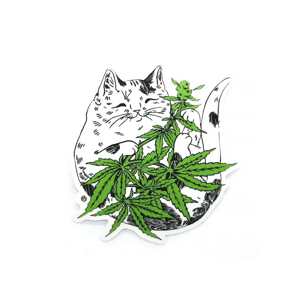 Happy High Cat Sticker