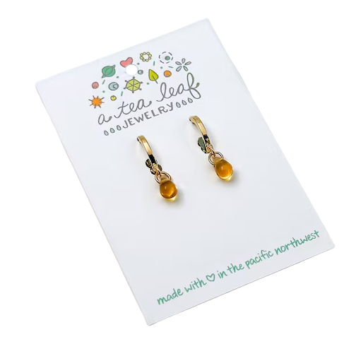 Petite Honey Drop Huggie Earrings