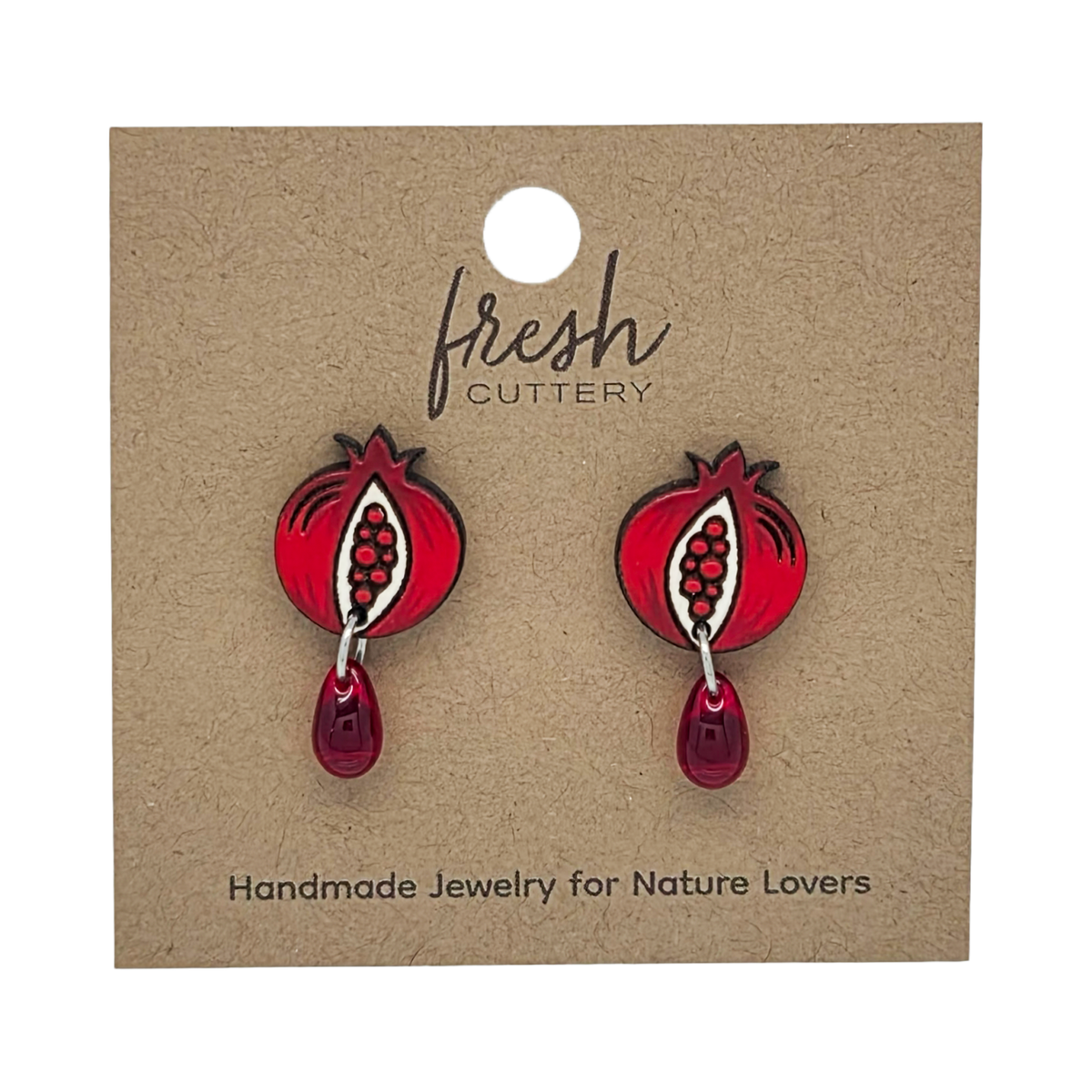 Pomegranate Drops Earrings
