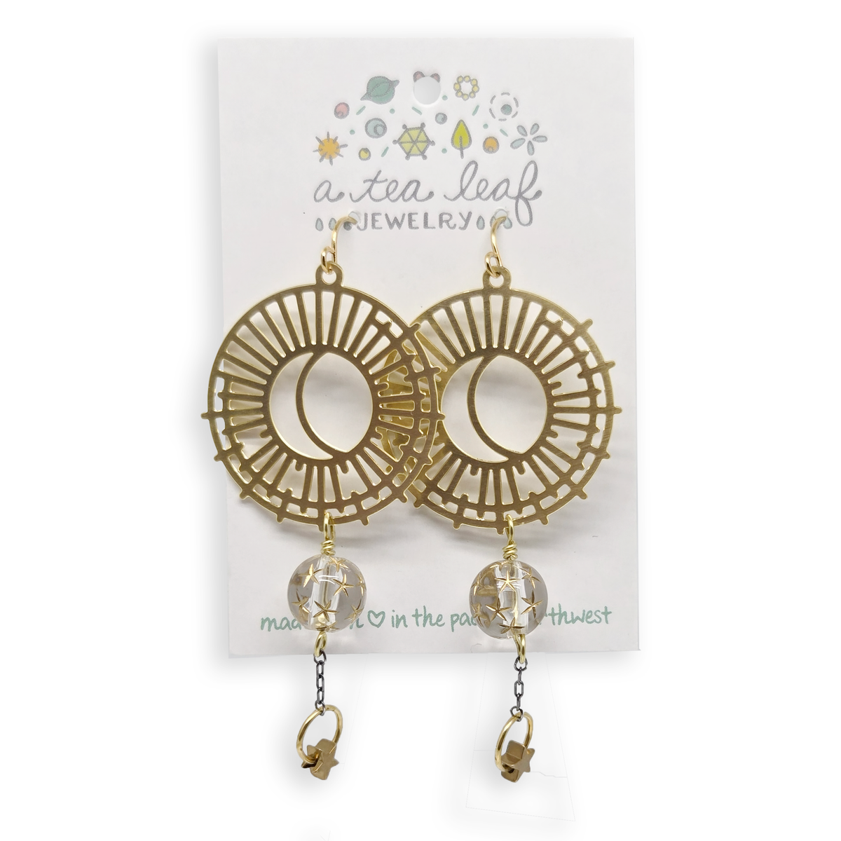Sun Moon and Stars Earrings