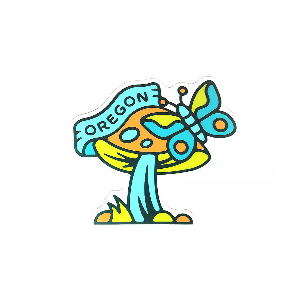 Oregon Mushroom Sticker