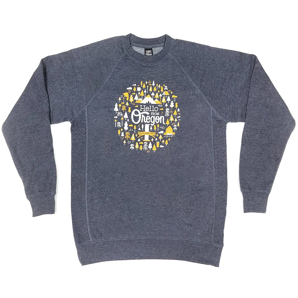 Oregon Burst Crewneck | Portland Oregon Souvenirs & Gifts - Hello From  Portland