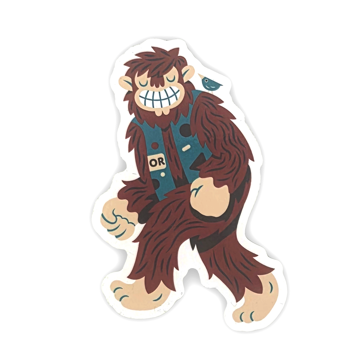 Sassy the Sasquatch Walking Sticker
