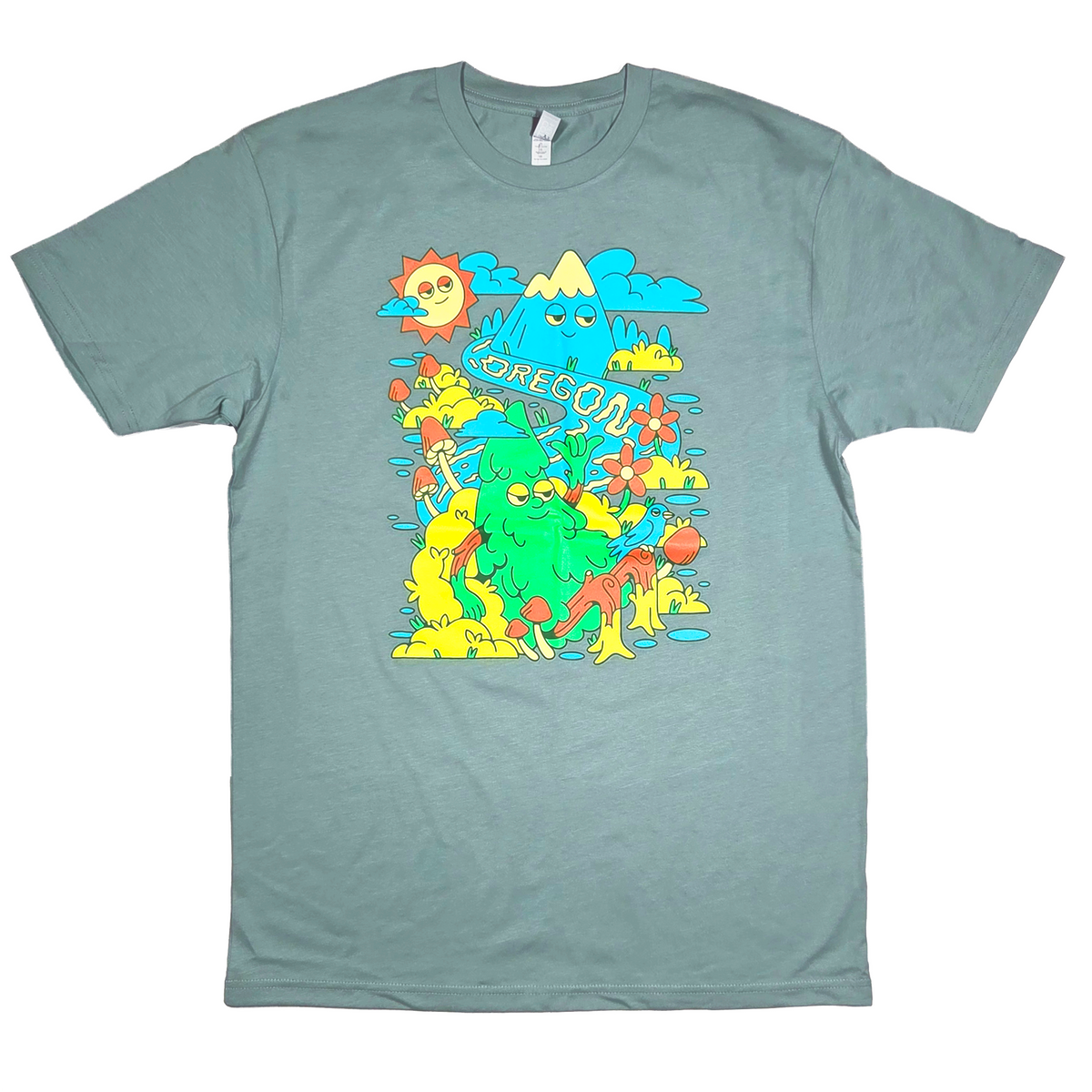 Green Highs Tee | Seafoam