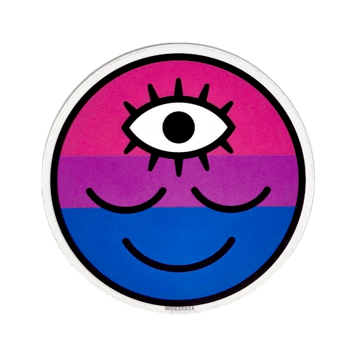 Hello Bi Flag Bisexual Pride Flag Sticker - Hello From Portland