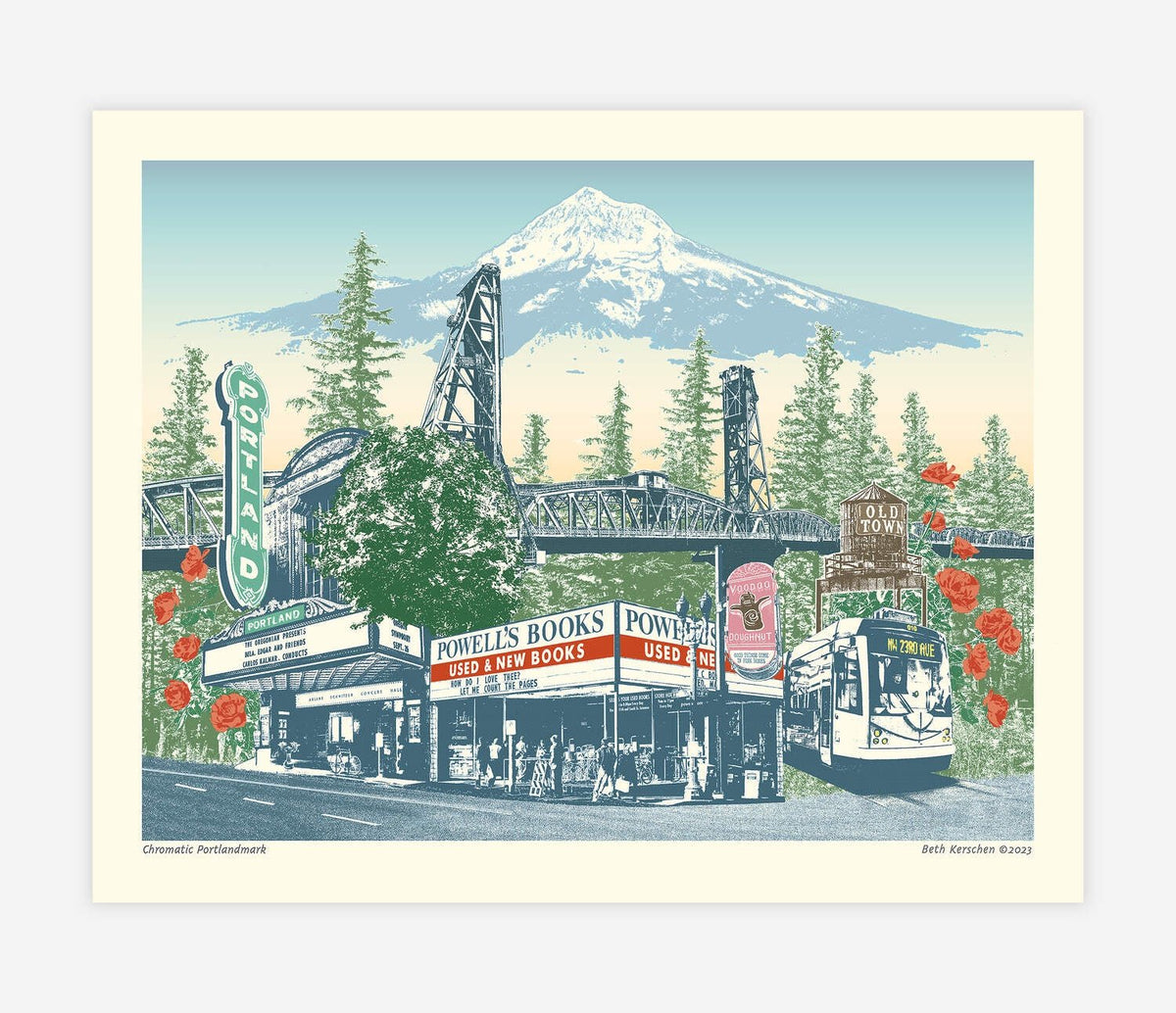 Chromatic Portlandmark Print - Prints - Hello From Portland