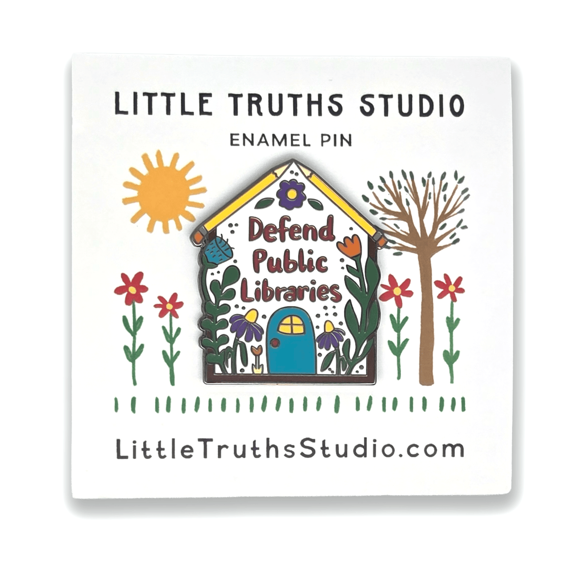 Defend Public Libraries - Enamel Pins - Hello From Portland