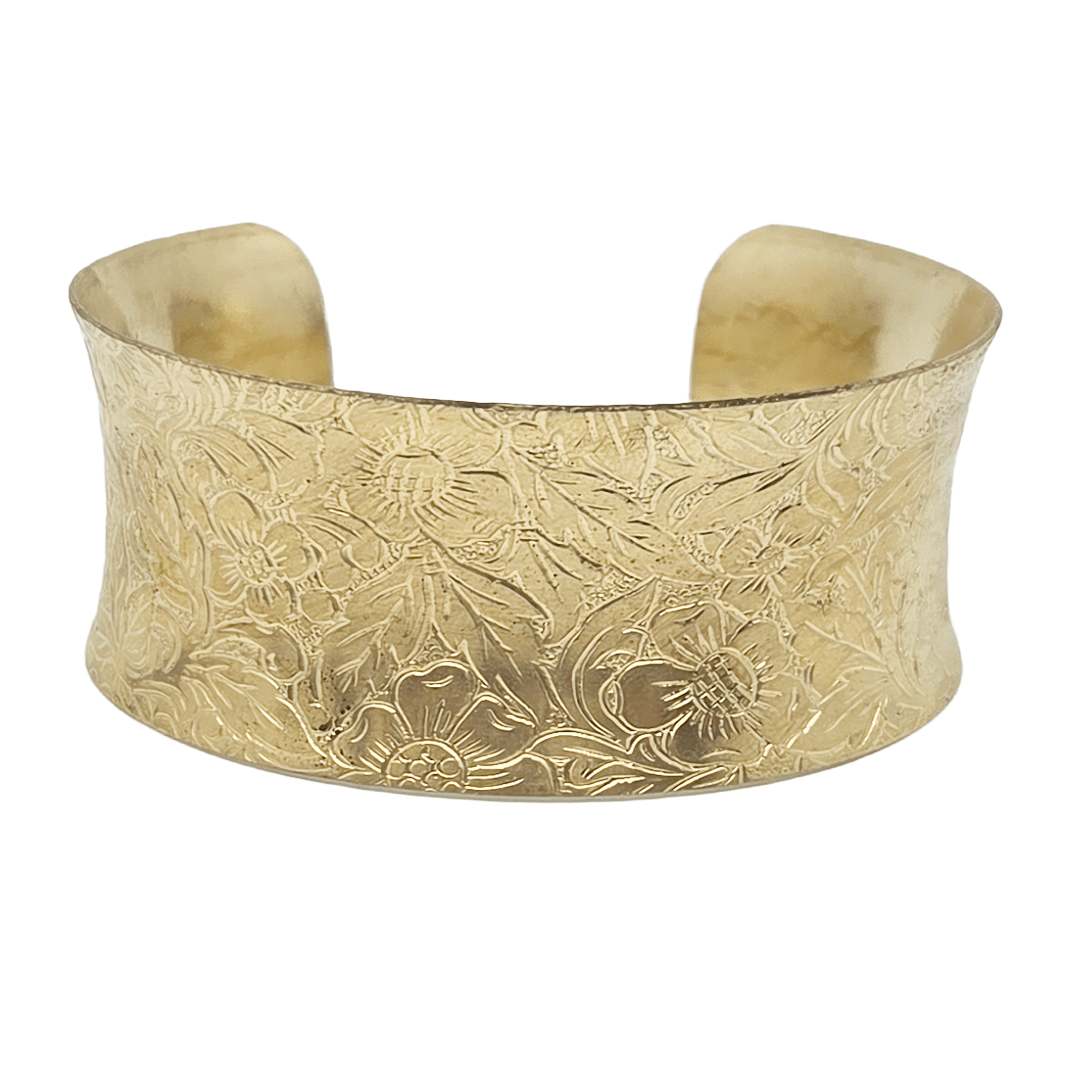 Floral Metal Cuffs - Jewelry - Hello From Portland