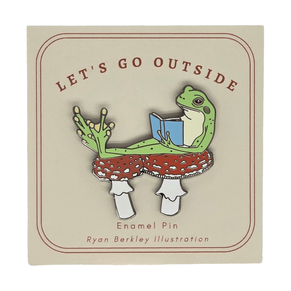 Frog Reader Pin - Enamel Pins - Hello From Portland