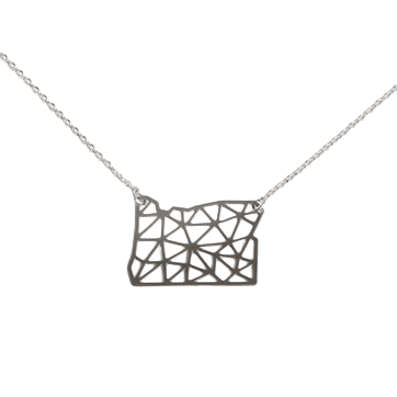 Geometric Oregon Necklace - Jewelry - Hello From Portland