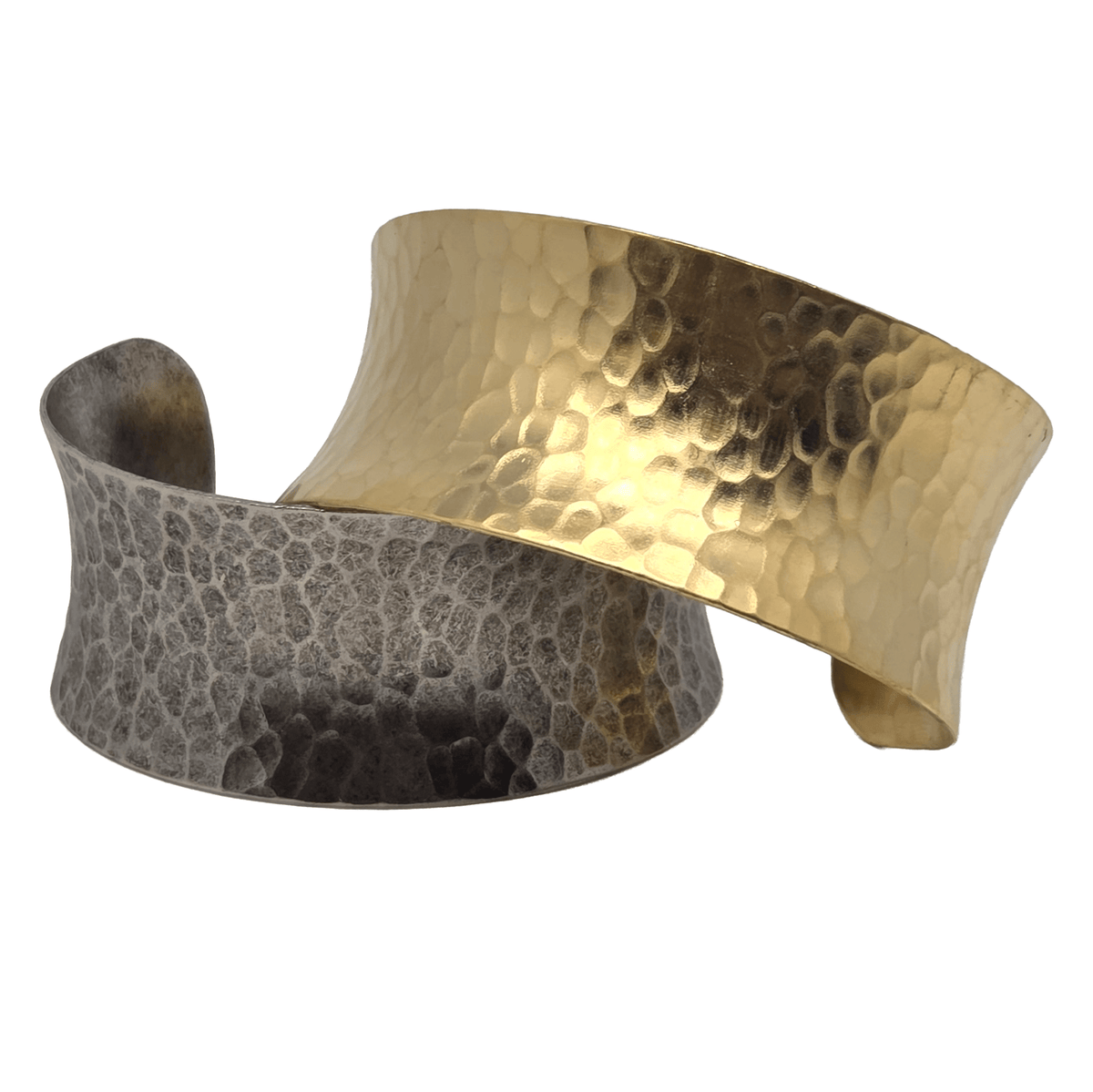 Hammered Metal Cuffs - Jewelry - Hello From Portland