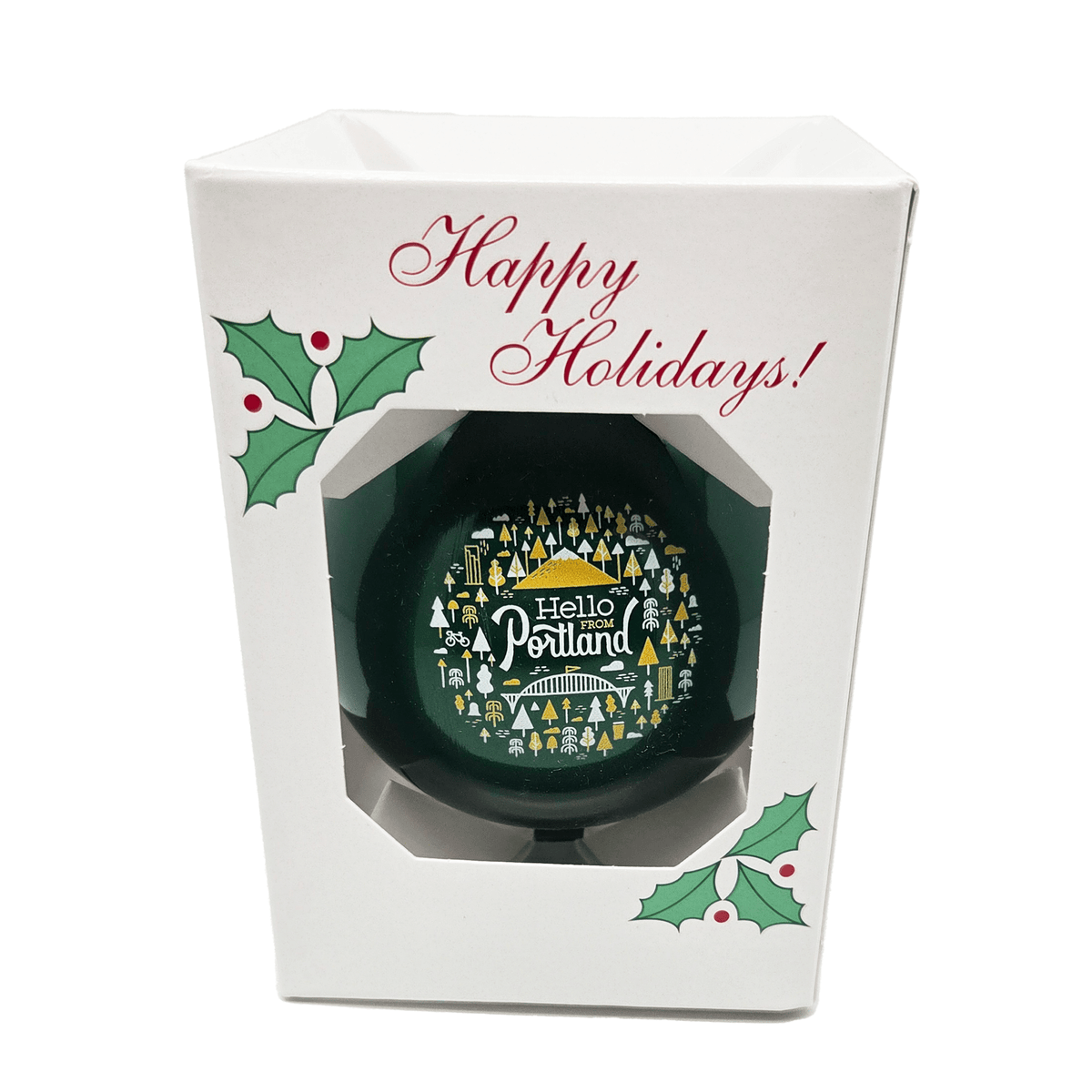 Happy Holiday Portland Ornament - Ornaments - Hello From Portland
