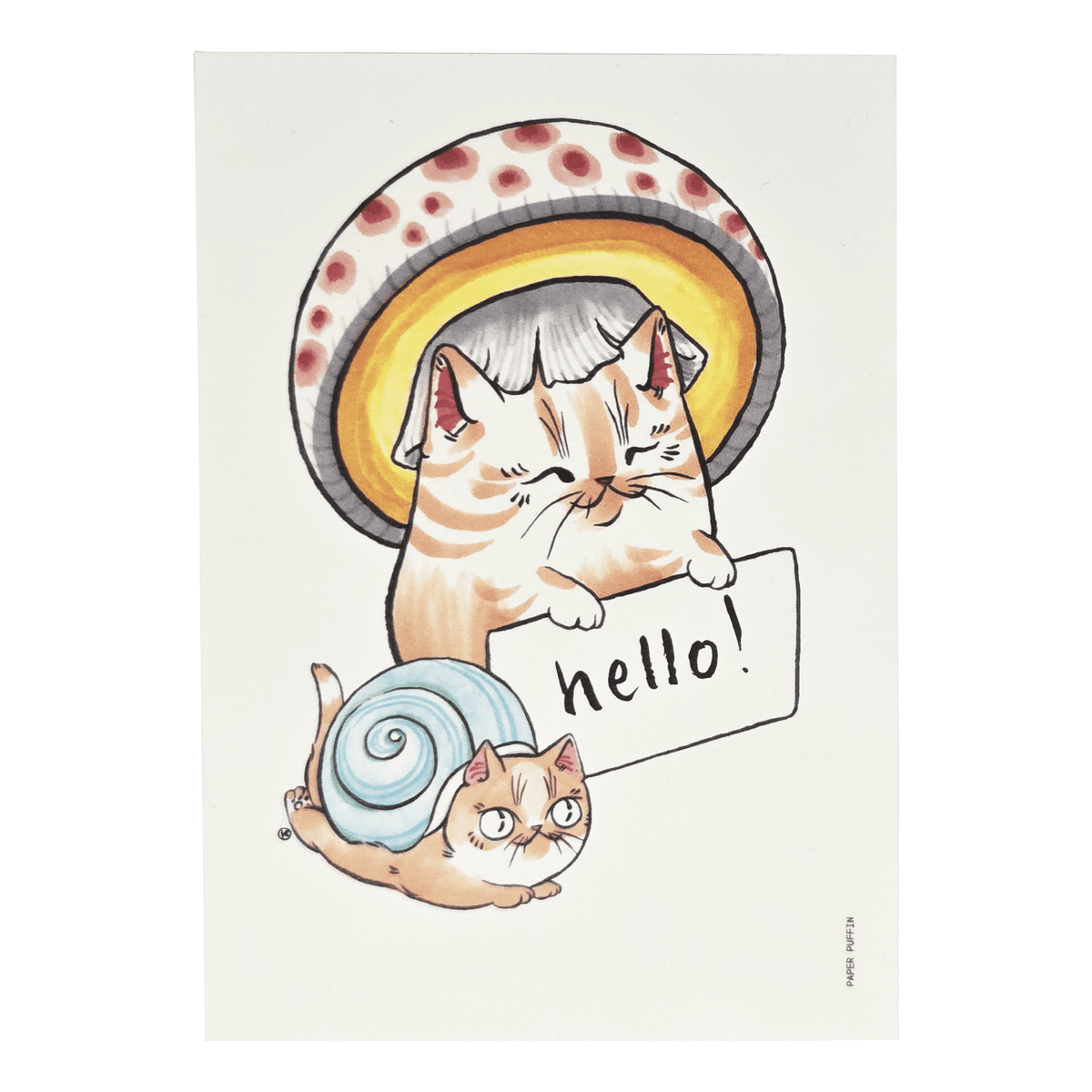 Hello Snail Friend Postcard - Postcards - Hello From Portland