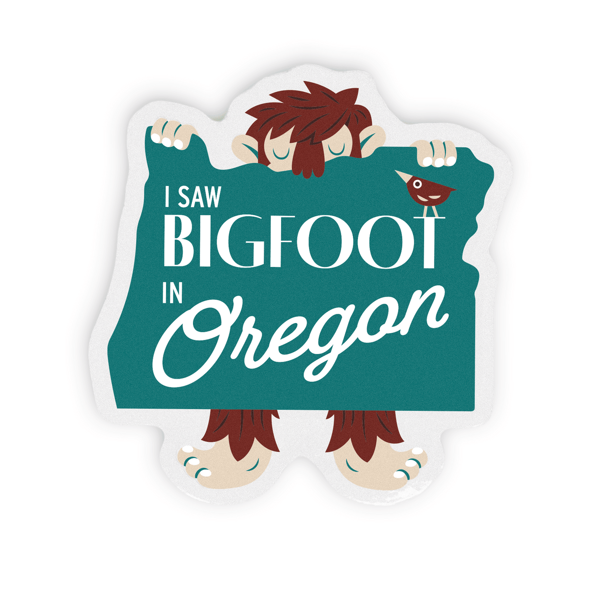 I Saw Bigfoot Sticker - Stickers - Hello From Portland
