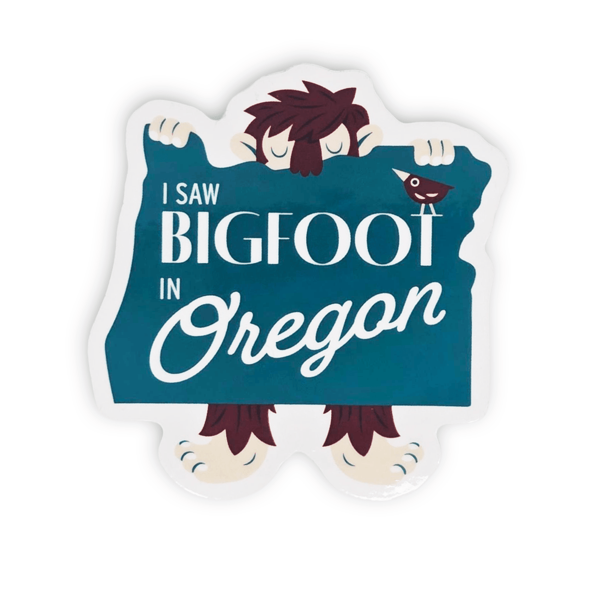 I Saw Bigfoot Sticker - Stickers - Hello From Portland
