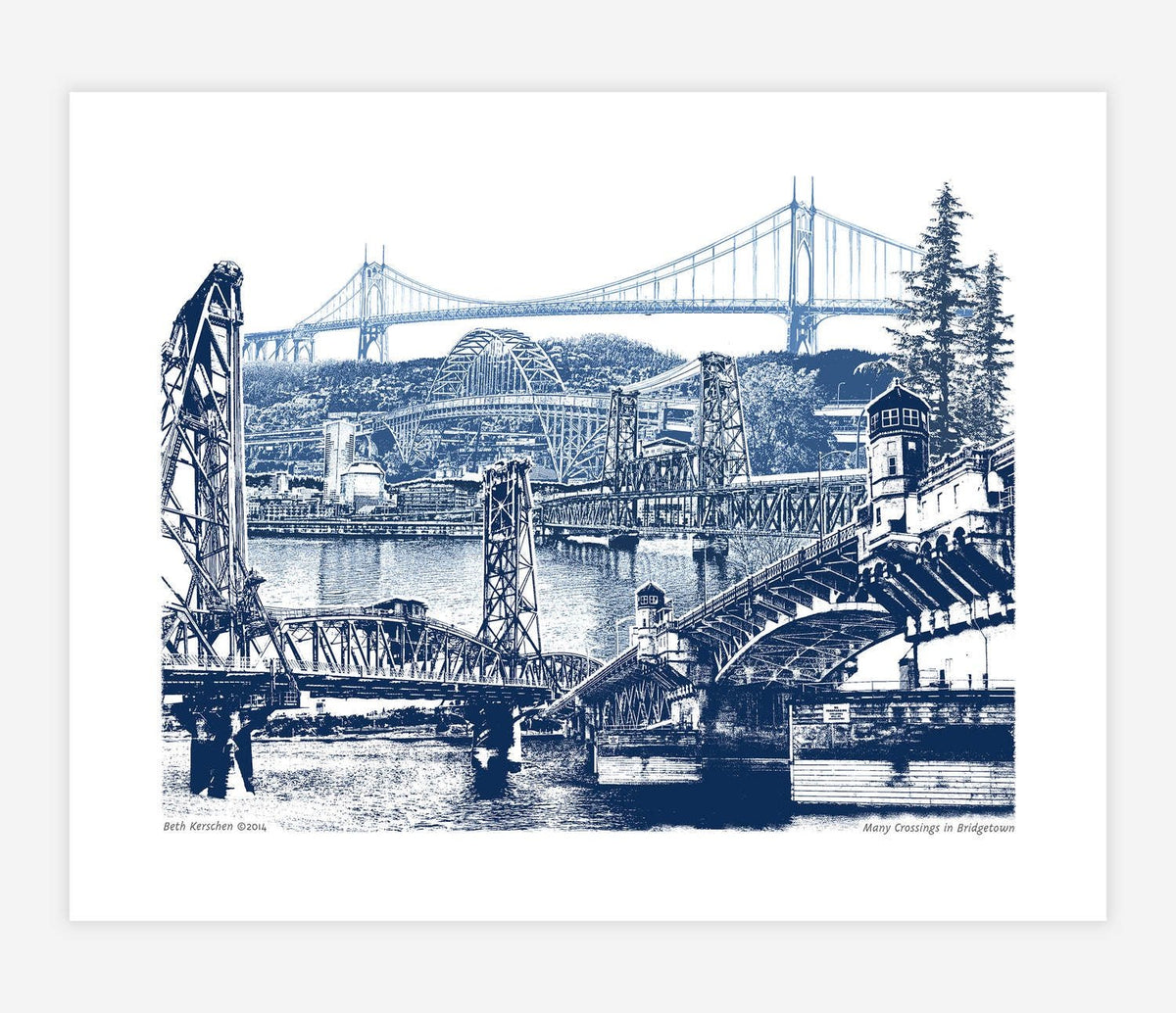 Many Crossings Print - Prints - Hello From Portland