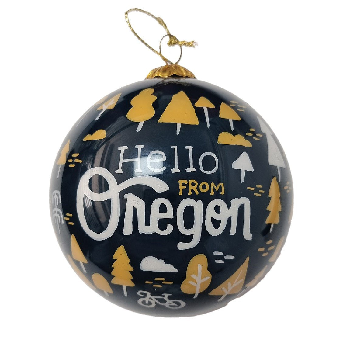 Oregon Burst Hand Painted Ornament