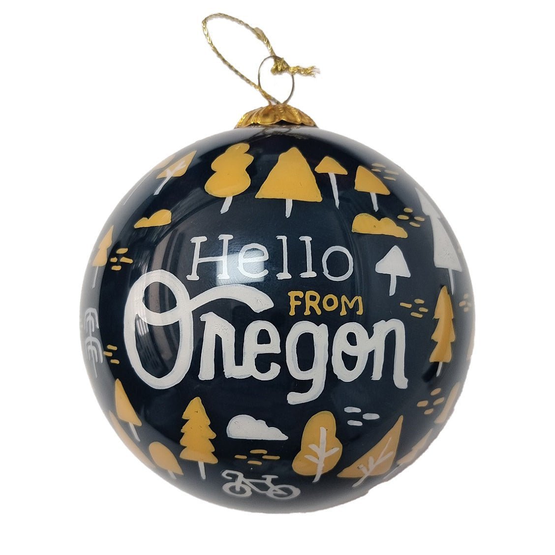 Oregon Burst Hand Painted Ornament - Ornaments - Hello From Portland