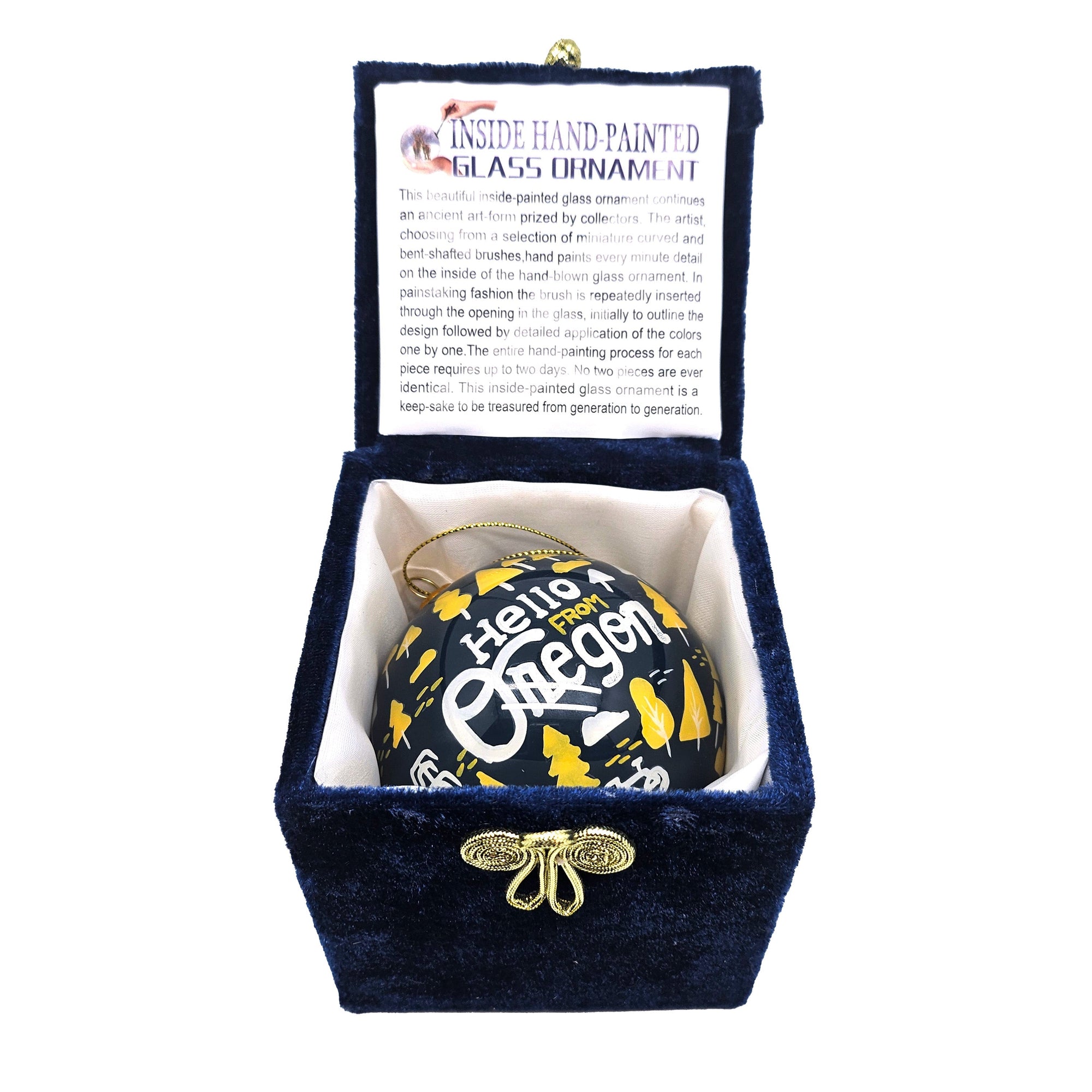 Oregon Burst Hand Painted Ornament - Ornaments - Hello From Portland