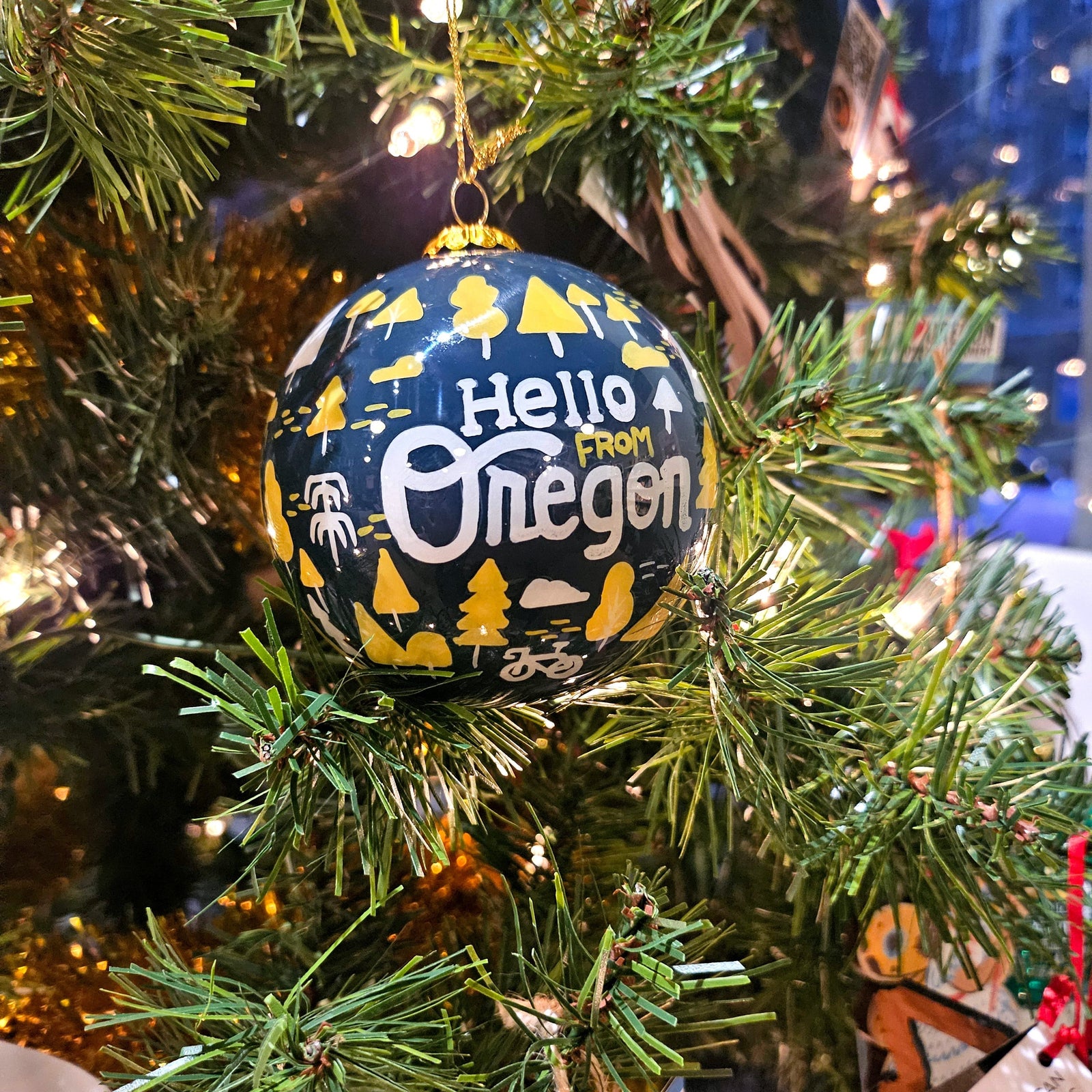 Oregon Burst Hand Painted Ornament - Ornaments - Hello From Portland