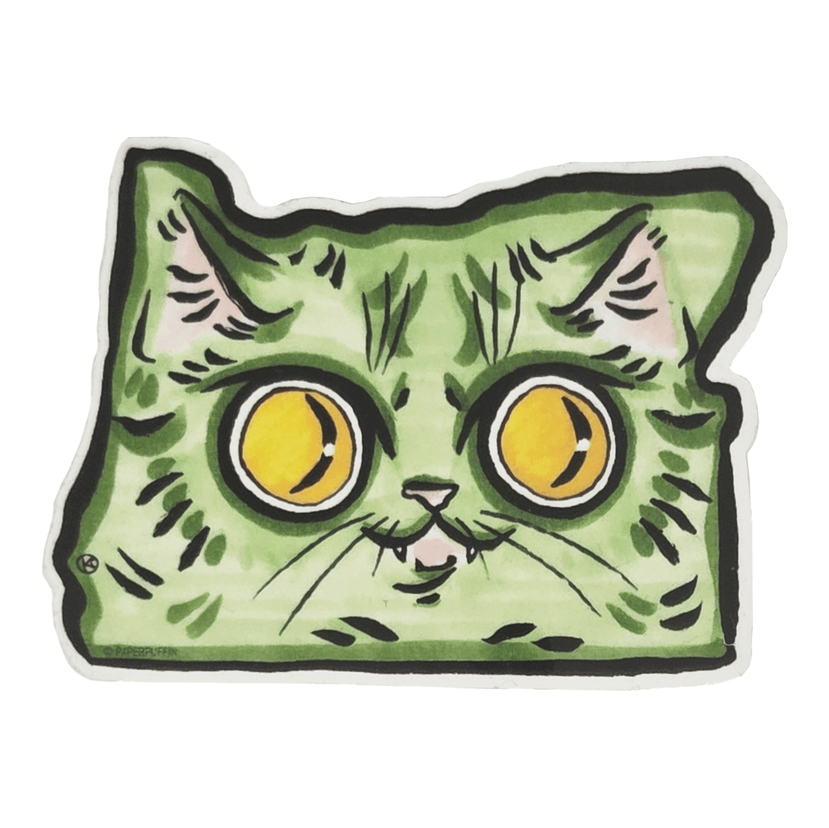 Oregon Cat Sticker - Stickers - Hello From Portland