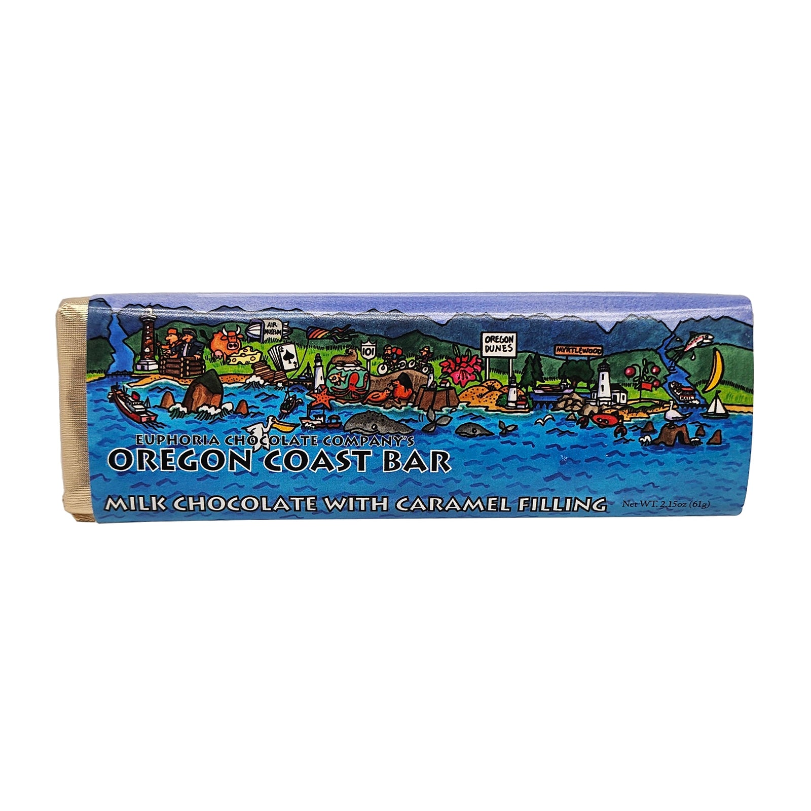 Oregon Coast Caramel Milk Chocolate Bar - Edibles - Hello From Portland