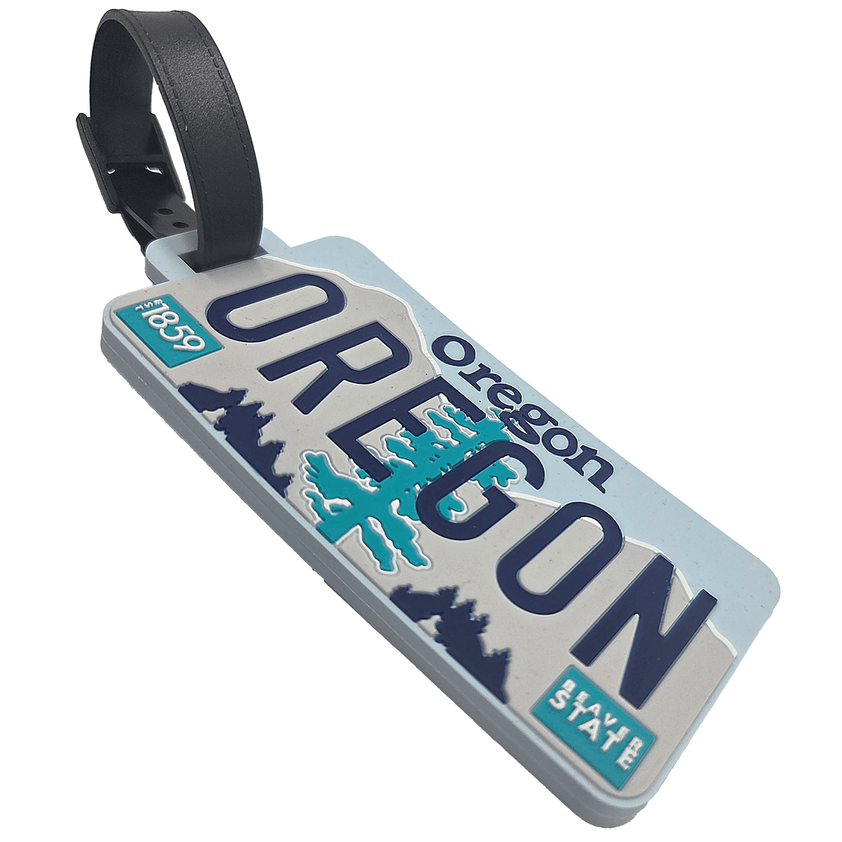Oregon License Luggage Tag - Gifts - Hello From Portland