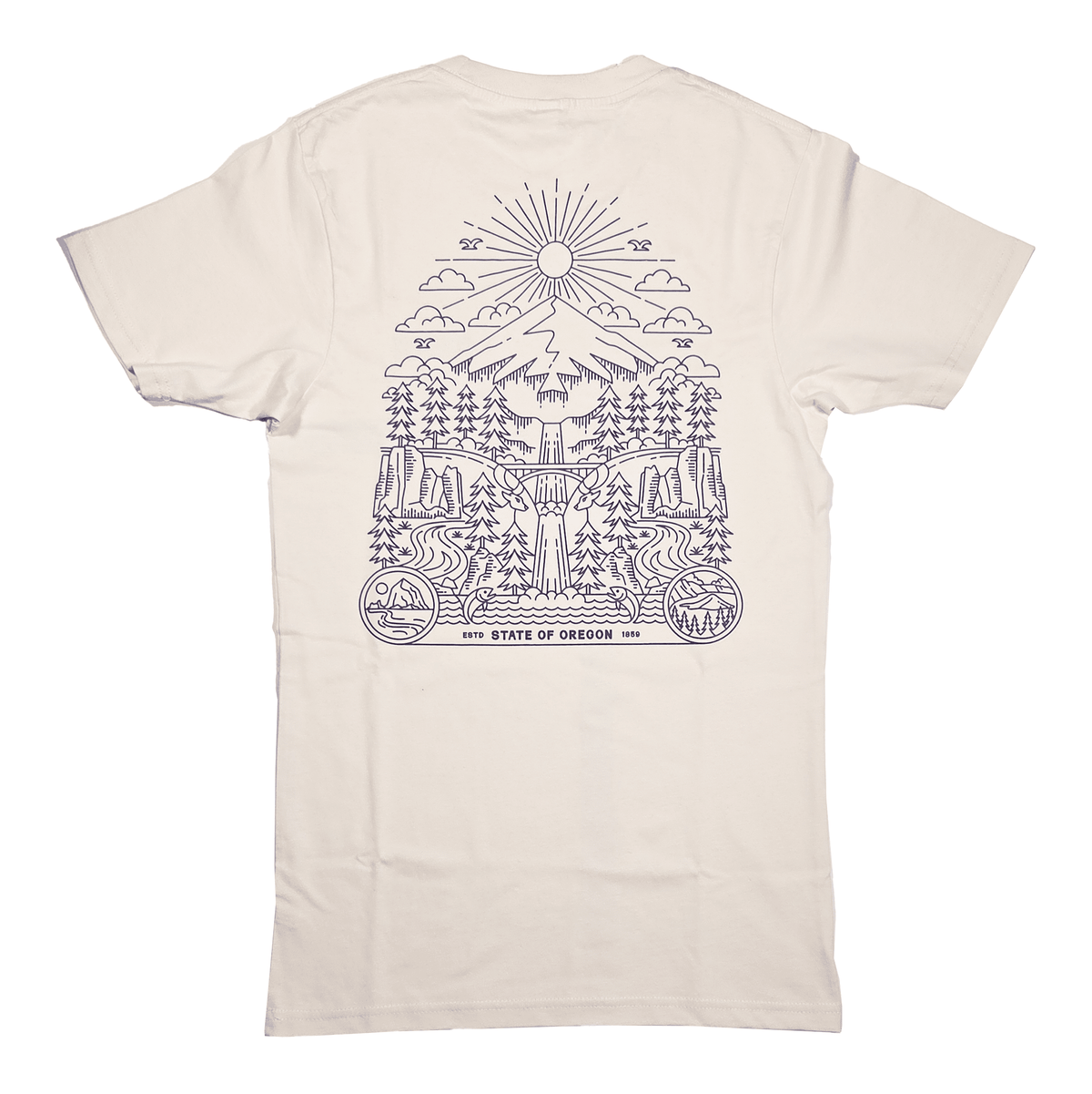 Oregon Outdoors Tee - Unisex Tees - Hello From Portland