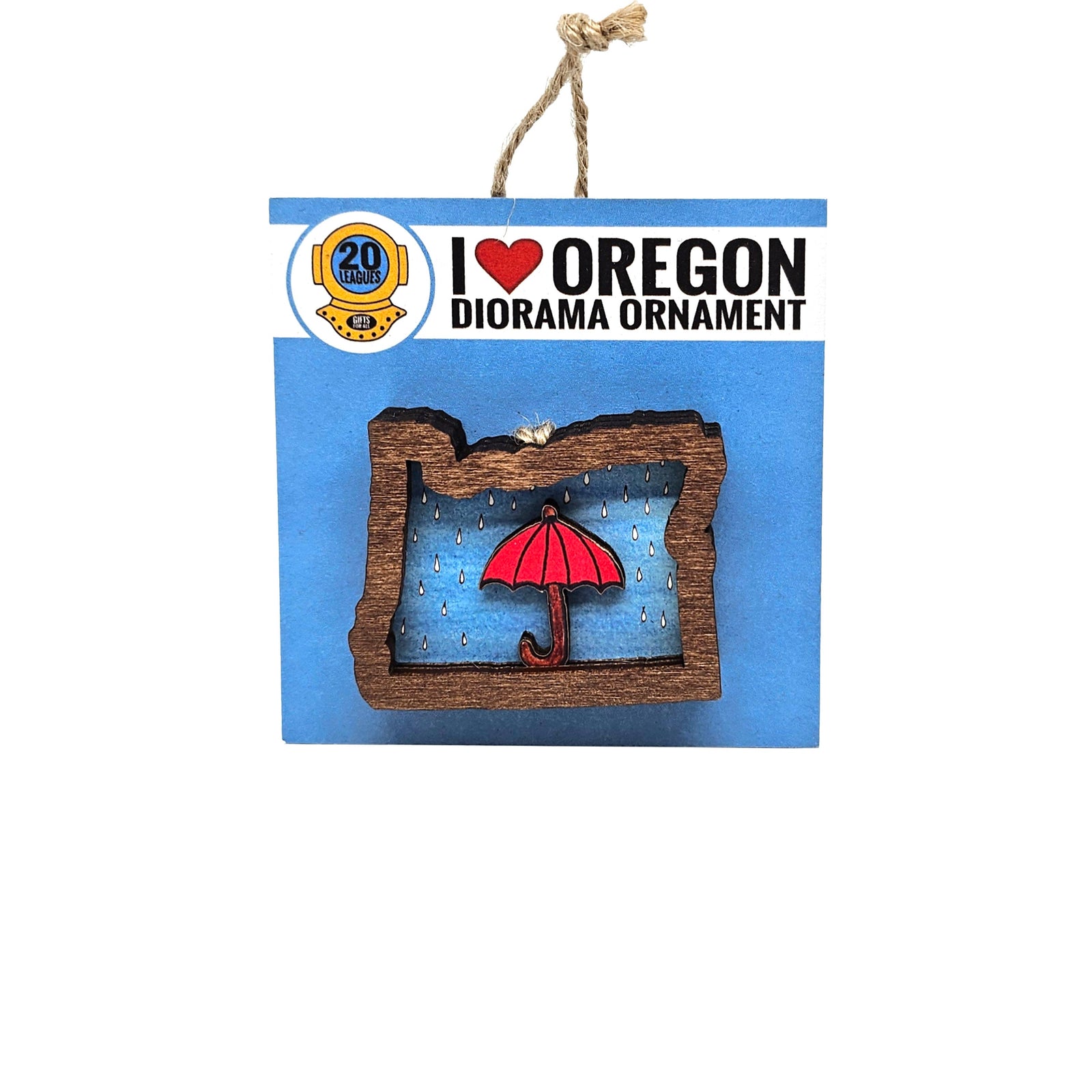 Oregon Wood Ornament - Ornaments - Hello From Portland