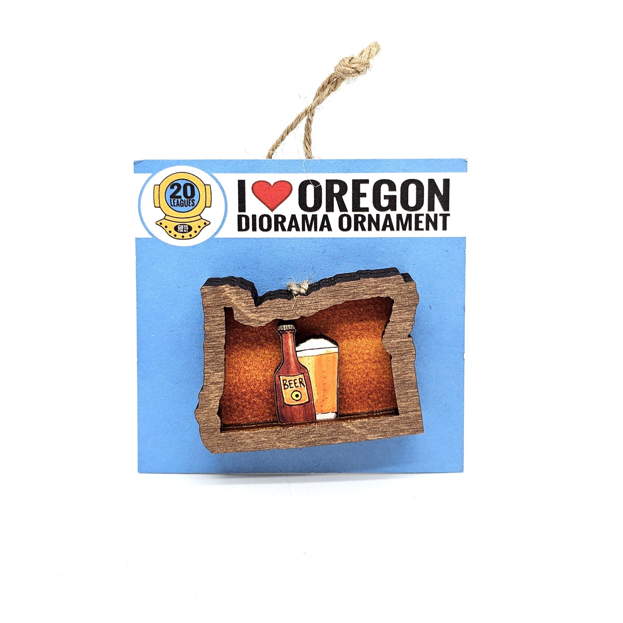 Oregon Wood Ornament - Ornaments - Hello From Portland