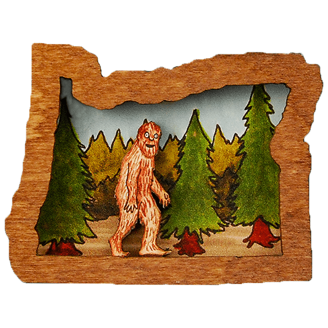 Oregon Wooden Magnet - Magnets - Hello From Portland