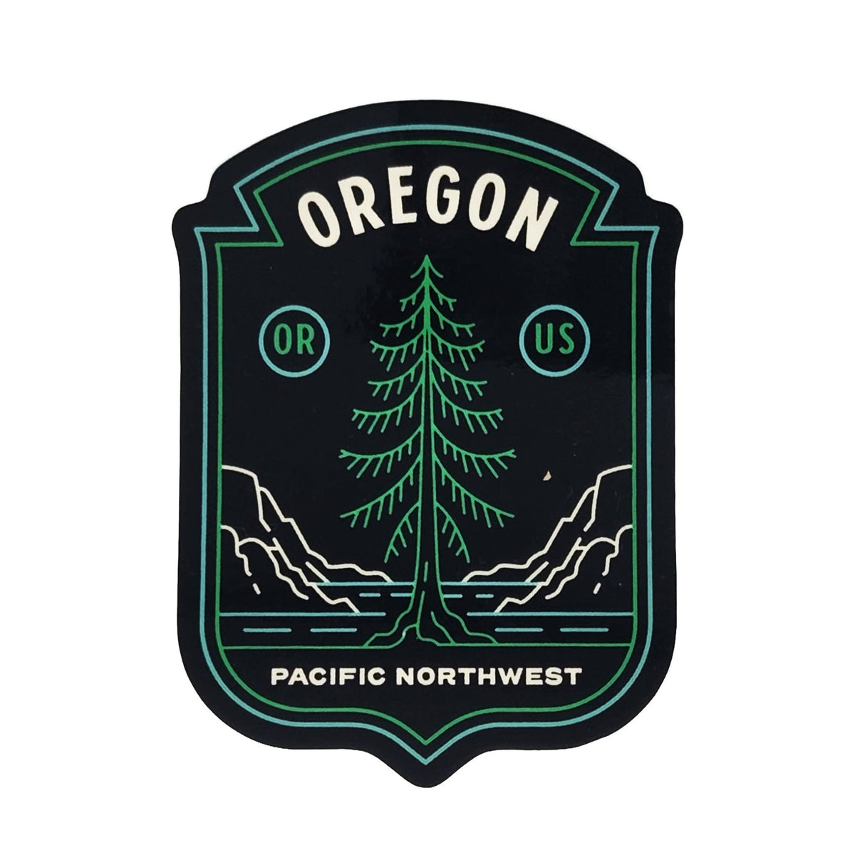 Pacific Northwest Badge Sticker - Stickers - Hello From Portland