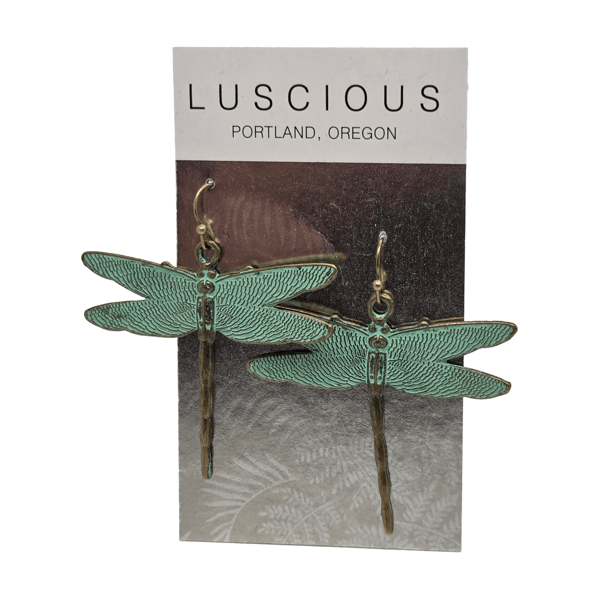 Patina Dragonfly Earrings - Jewelry - Hello From Portland