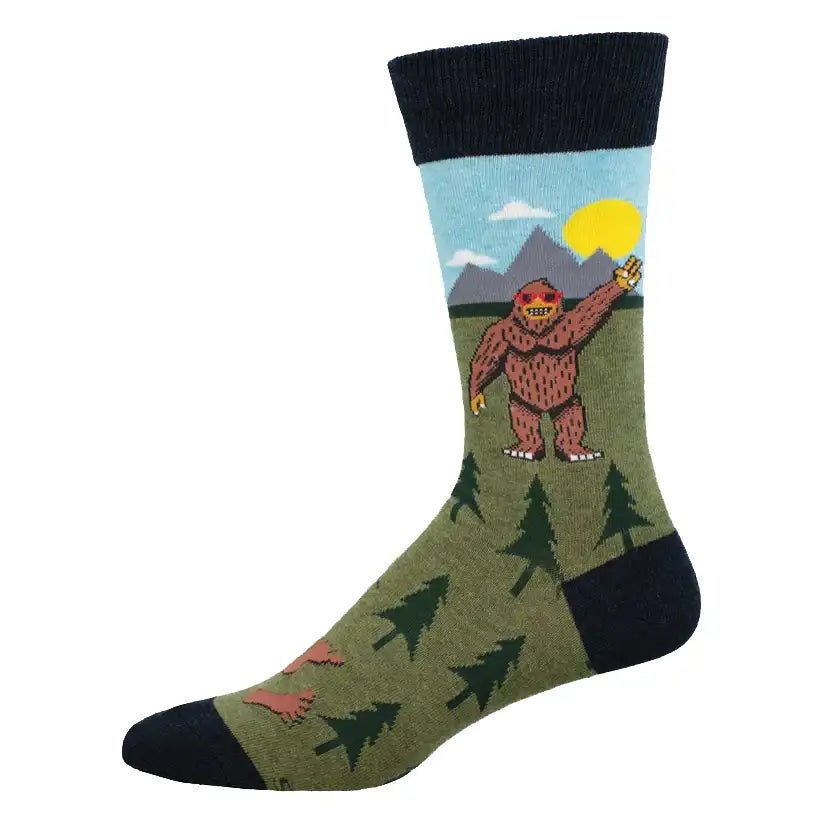 Peace Out Bigfoot Socks - Socks - Hello From Portland