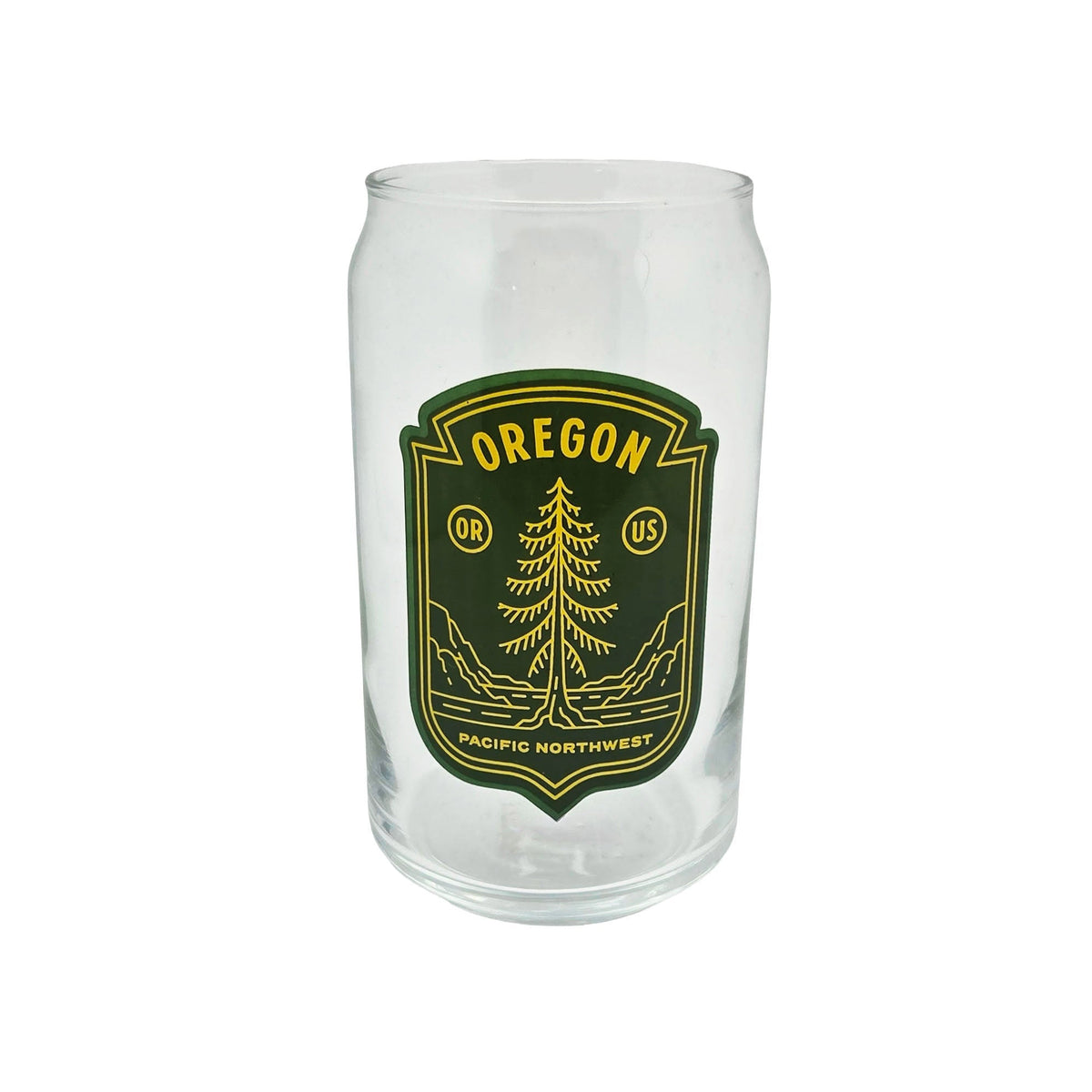 PNW Badge Can Glass - Drinkware - Hello From Portland