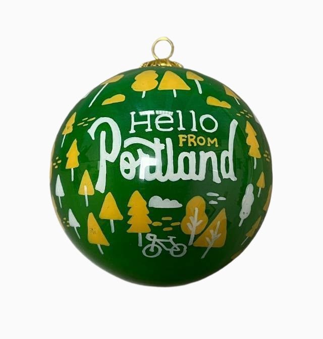 Portland Burst Hand Painted Ornament - Ornaments - Hello From Portland