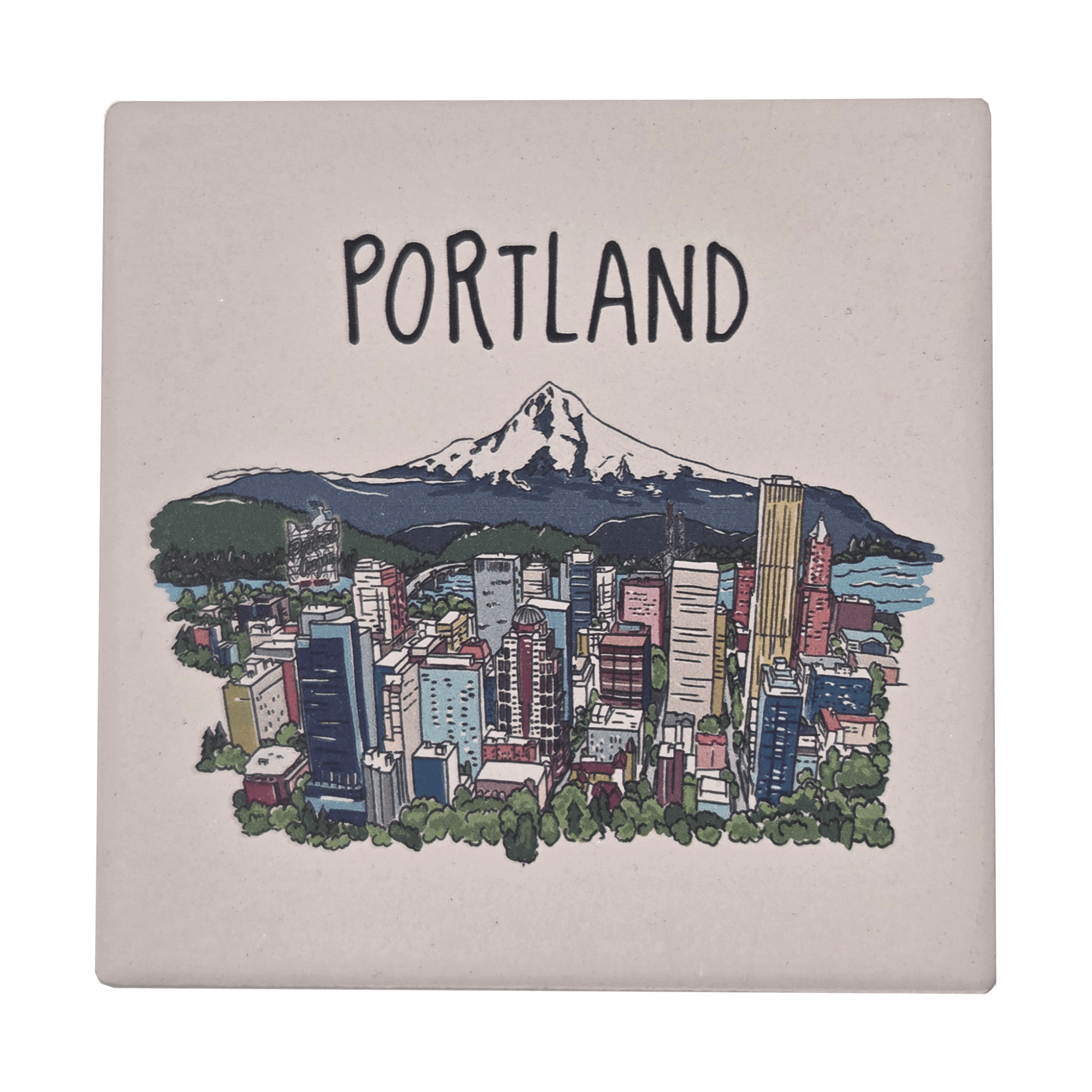 Portland Cityscape Coaster - Coasters - Hello From Portland