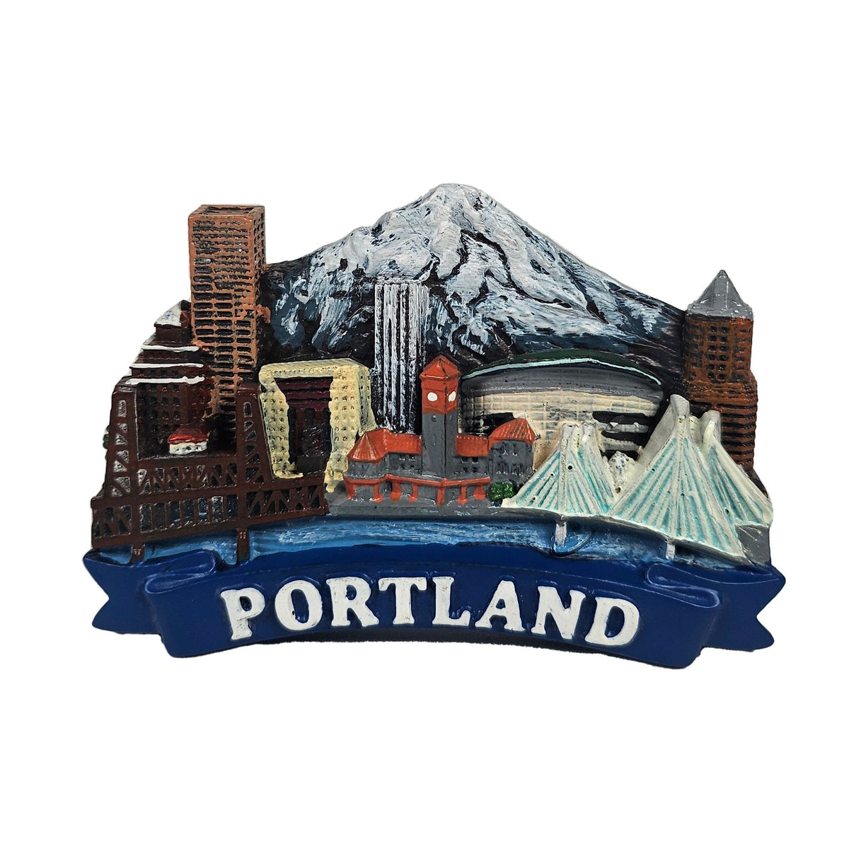 Portland Landmark Banner Magnet - Magnets - Hello From Portland