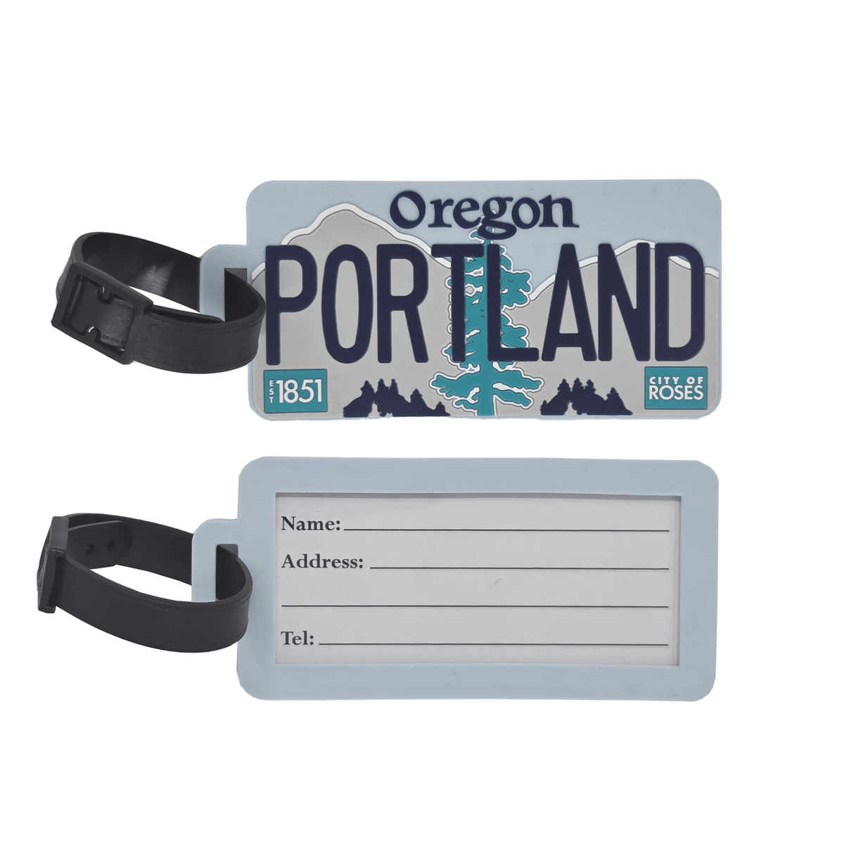 Portland License Luggage Tag - Gifts - Hello From Portland