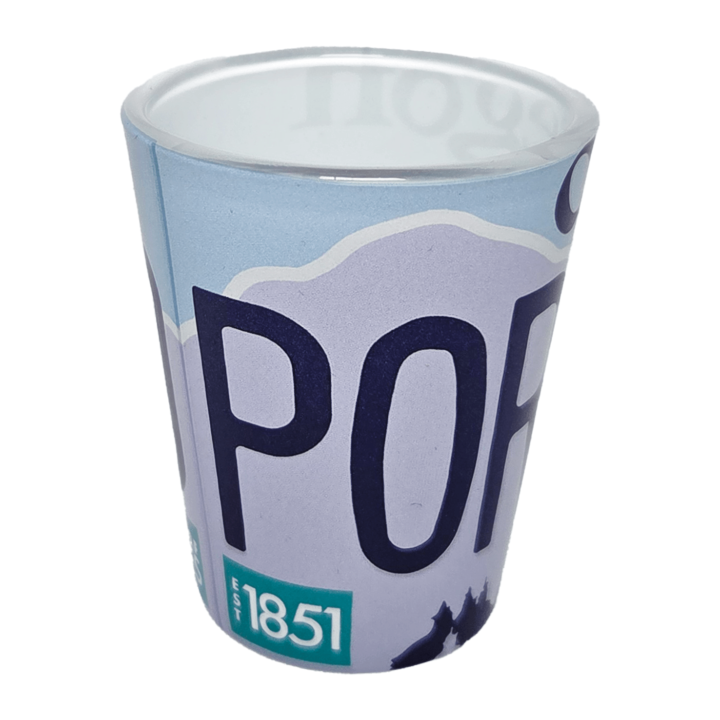 Portland License Plate Shot Glass - Drinkware - Hello From Portland