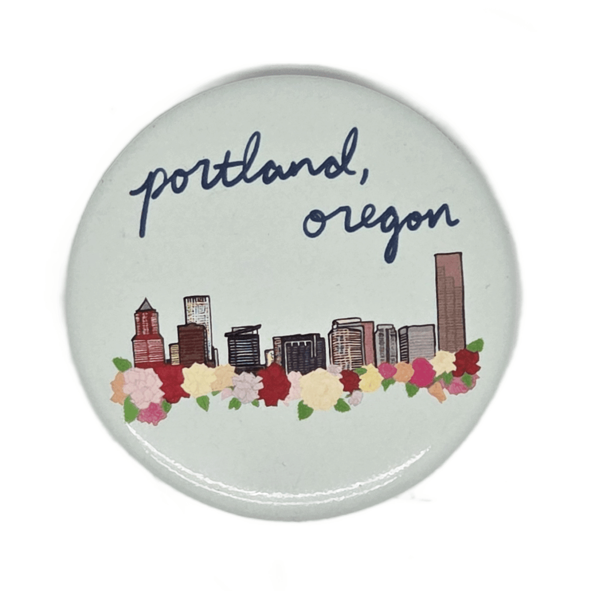 Portland Rose Cityscape Magnet - Magnets - Hello From Portland